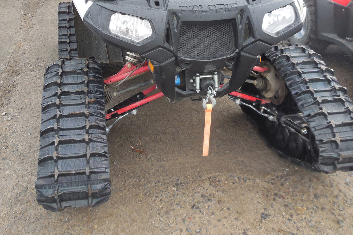 Camso ATV Track Conversion installed at Xtreme Heights Motorsports on a Polaris.